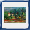 Giulio Perina, Paesaggio di campagna - 1969 - olio su cartone - cm 70x50 -Fondazione Banca Agricola Mantovana, Galleria dArte